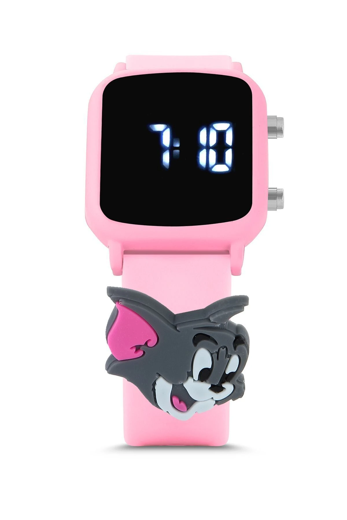 Uv400 Korumalı Çocuk Güneş Gözlüğü 50M Su Geçirmez Çocuk Kol Saati Renkli Kutu Hediyeli Pembe 213-214-Pembe-[ Tom-Pembe ]
