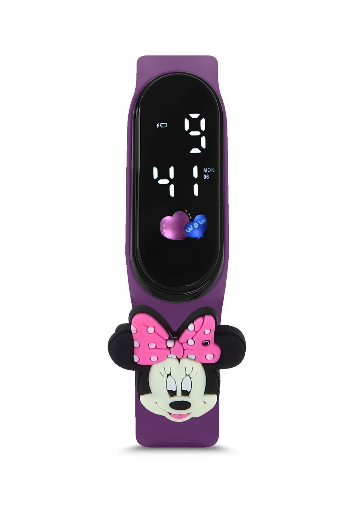 Uv400 Korumalı Çocuk Güneş Gözlüğü Dokunmatik Kol Saati Renkli Kutu Hediyeli Mor 213-219-Mor-[ Mi̇ckey-Pembe ]
